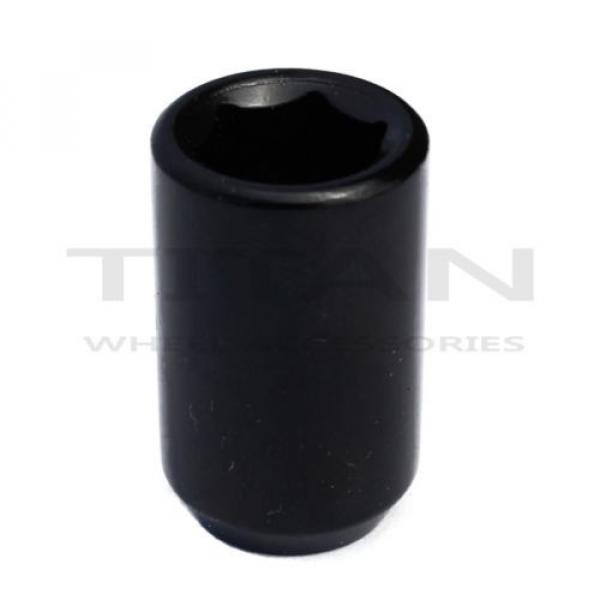 20 Piece BLACK Tuner Lugs Nuts | 7/16&#034; Hex Lugs | Key Included #2 image