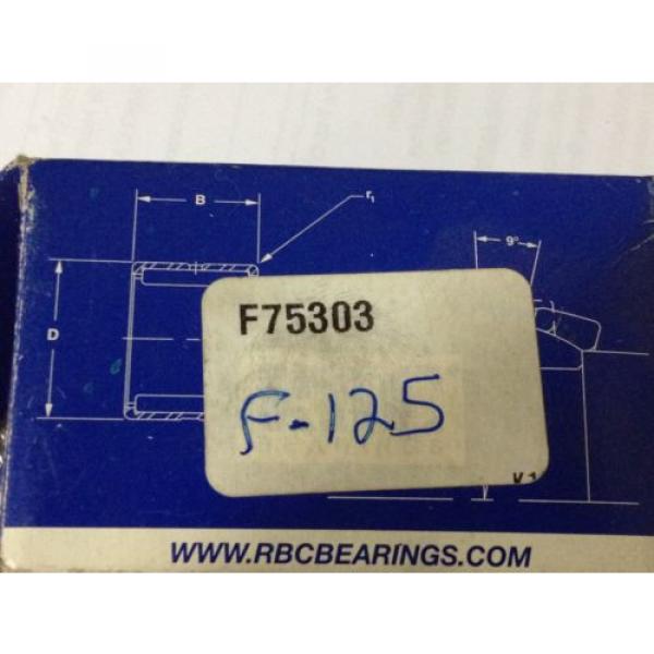 1 new RBC bearing F125-R Cam Follower  NEW 1 1/4&#034;   3/4 dia shaft 1 1/8&#034; in box #5 image