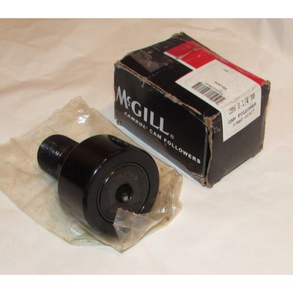 McGill CFH2 1/4SB Cam Follower, Flat Surface, Steel, 2-1/4&#034; Roller Diameter #2 image