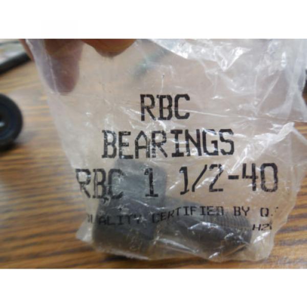 NEW RBC BEARINGS CAM FOLLOWER BEARING RBC1 1/2-40 #2 image