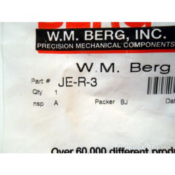 New W.M. Berg SS Roller Bearing Cam Follower, 0.3438&#034; Diameter, JE-R-3 #2 image